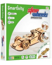 Drveni konstruktor Smart Games Smartivity - Trkaći auto, 102 dijela -1