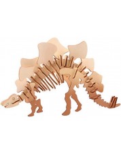 Drvena 3D slagalica Johntoy - Dinosauri, 4 vrste