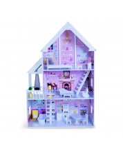 Drvena kućica za lutke s namještajem Moni Toys - Cinderella, 4127