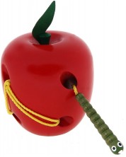 Drvena igra Woody – Crv I jabuka za šivenje