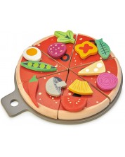 Drveni set za igru Tender Leaf Toys - Pizza zabava