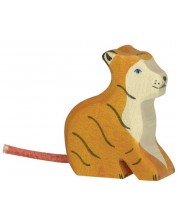 Drvena figurica Holztiger - Mali stojeći tigar -1