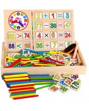 Drveni set Smart Baby - Kutija za matematiku -1