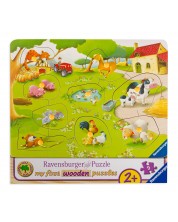 Drvena slagalica Ravensburger od 9 dijelova - Farma 