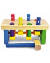 Drveni stol s čekićem Acool Toy -1