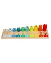 Dječja igračka za nizanje Lelin - Nauči brojati do 10 -1