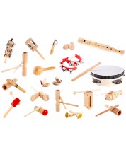 Drveni set Acool Toy - Glazbeni instrumenti, Montessori