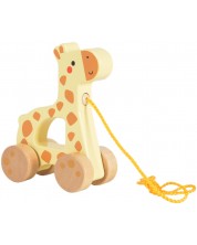 Drvena igračka za povlačenje Tooky Toy - Žirafa -1