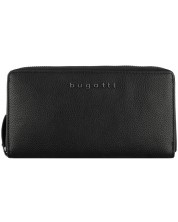 Ženski kožni novčanik Bugatti Bella - Long, RFID zaštita, crni -1