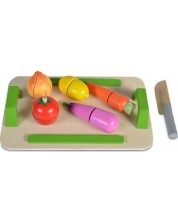 Drvena igračka Moni - Daska za rezanje povrća -1