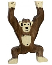 Drvena figurica Holztiger - Čimpanza koja stoji -1