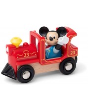 Drvena igračka Brio – Lokomotiva i figurica Mickey Mouse -1
