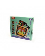 Drveni dječji mozaik Tooky Toy - Oblici u boji 4 u 1