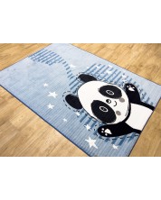 Dječji tepih BLC - Panda, plavi -1