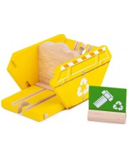 Dječja igračka Bigjigs - Drveni uređaj za recikliranje