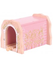 Dječja drvena igračka Bigjigs – Ružičasti tunel od opeke