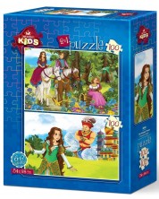 Dječja slagalica Art Puzzle od 2 x 100 dijelova - Princeza -1