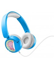 Dječje slušalice Cellularline - Play Patch 3.5 mm, plavo/bijele