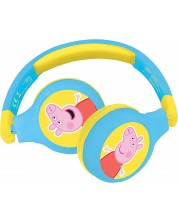 Dječje slušalice Lexibook - Peppa Pig HPBT010PP, bežične, plave -1