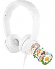 Dječje slušalice s mikrofonom BuddyPhones - Explore+, bijele -1
