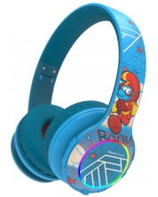 Dječje slušalice PowerLocus - PLED Smurf, bežične, plave -1