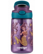 Dječja boca Contigo Cleanable - Mermaids, 420 ml, ljubičasta -1