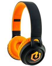 Dječje slušalice PowerLocus - Buddy, bežične, crno/narančaste