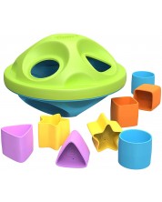 Dječja igračka Green Toys – Sorter, s 8 kolupa