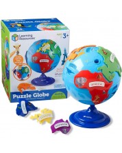 Dječja slagalica Learning Resources - Globus s kontinentima -1