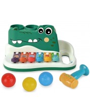 Dječja igračka Ocie - Ksilofon krokodil s čekićem i kuglicama, Funny -1