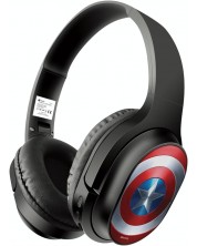 Dječje slušalice ERT Group - Captain America, bežične, crne -1