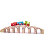 Dječja drvena igračka Bigjigs – Vijadukt