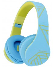 Dječje slušalice PowerLocus - P2, bežične, plavo/zelene -1
