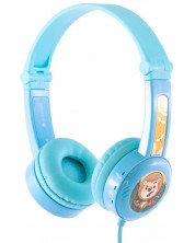 Dječje slušalice BuddyPhones - Travel, plave -1