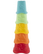 Dječja igračka 2 u 1 Chicco  - Toranj sa šalicama, 10 komada