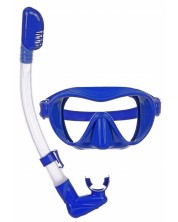 Dječja maska ​​za ronjenje s disalicom Zizito, plava -1