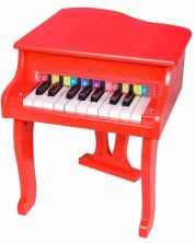 Dječji drveni klavir Classic World – Dječji Royal, crveni -1