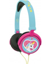 Dječje slušalice Lexibook - Unicorn HP017UNI, plave/ružičaste -1