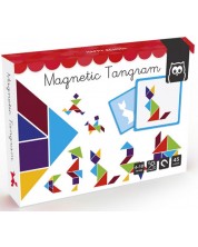 Dječja igra Eurekakids - Magnetski tangram, s 45 karata -1