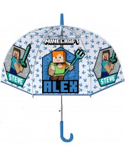 Dječji kišobran Coriex Minecraft - Bijelo i plavo -1