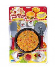 Dječja igračka RS Toys – Pizza, s opremama