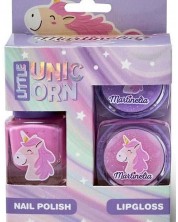 Dječji kozmetički set Martinelia - Little Unicorn, 3 komada