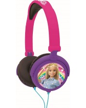 Dječje slušalice Lexibook - Barbie HP010BB, ljubičaste/ružičaste -1