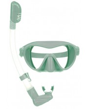 Dječja maska ​​za ronjenje s disalicom Zizito, zelena -1