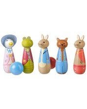 Dječja drvena kuglana Orange Tree Toys Peter Rabbit