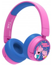 Dječje slušalice OTL Technologies - Peppa Pig Dance, bežične, roza/plave