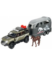 Dječja igračka Majorette - Land Rover transporter konja -1