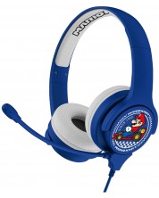 Dječje slušalice OTL Technologies - Mario Kart, plave/bijele -1