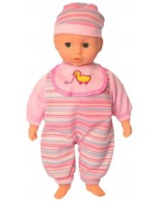 Lutka-beba Raya Toys - S funkcijama, roza, 33 cm -1
