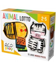 Детска игра Headu Ecoplay - Loto sa životinjama